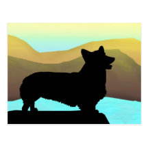 By The Sea Welsh Corgi Post Cards