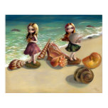 By the Seaside beach ocean fairy Art Print By the Seaside beach ocean fairy Art Print