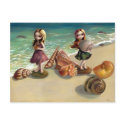 "By the Seaside" Postcard
