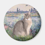 By the Seine - Abyssinian (blue 21) Refrigerator Magnet