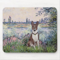 By the Seine - Basenji Mouse Pad