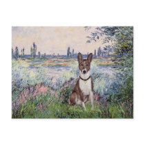 By the Seine - Basenji Postcard