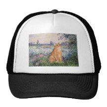 By the Seine - Orange Tabby Sh cat 46 Mesh Hat