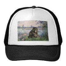 By the Seine - Persian Calico cat Mesh Hats