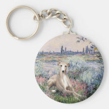 By the Seine - Whippet #2 Keychains