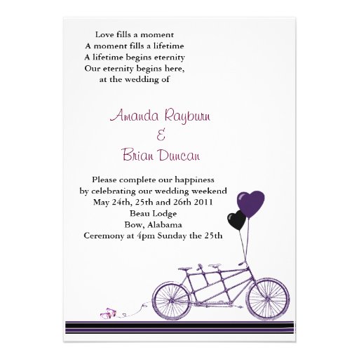 Bycicle invitation