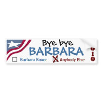 Bye bye Barbara Bumper Sticker