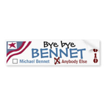 Bye bye Bennet Bumper Sticker