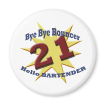 bye bye bouncer fridge magnets