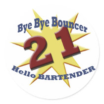 bye bye bouncer sticker