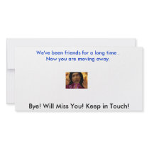 Bye Card photo cards