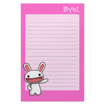 Bye Writing Pad stationery by CaramelCritters Bye Writing Pad stationery