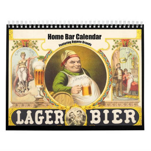 Bygone Brands Bar Calendar Zazzle