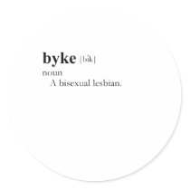 BYKE (definition) stickers
