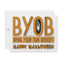 BYOB: Bring Your Own Boos Halloween Invitation invitation