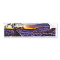 Byrce Canyon Sunrises Morning Winter bumper stickers by lifesphere Byrce Canyon Sunrises Morning Winter bumper stickers