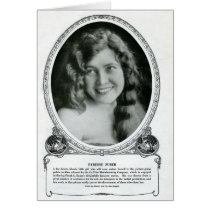 Byrdine Zuber 1914 silent movie actress Greeting Cards