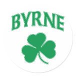 Byrne Irish Round Stickers