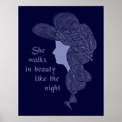 Byron's Lady Poster print