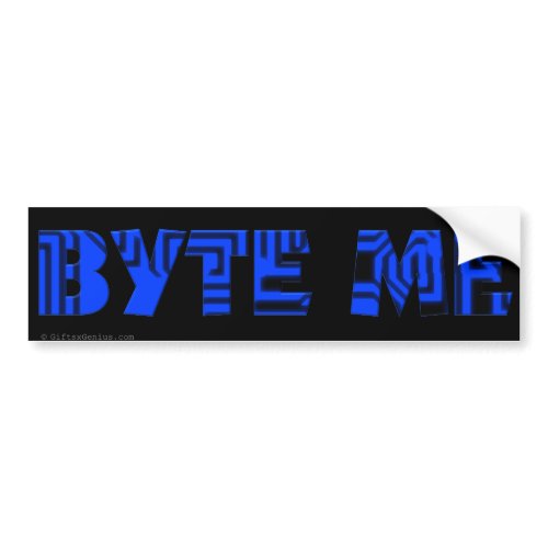 Byte Me Computer Circuit Board bumpersticker