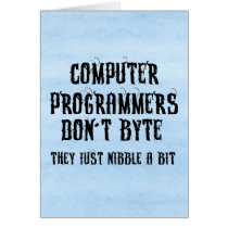 Byting Programmers Greeting Cards