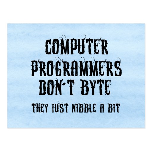 Byting Programmers Postcards