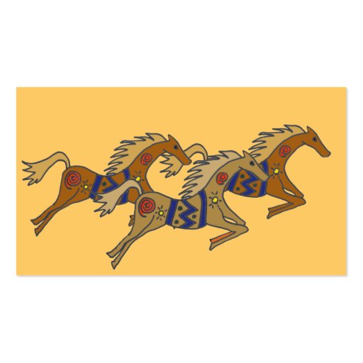 BZ- Galloping Horses Business card.. (back side)