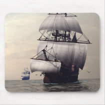 C16th Frigates. mousepads
