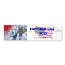 C4C Herman Cain 2012 Bumper Sticker
