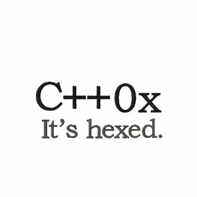 C++0x: It's hexed. Polo Shirt