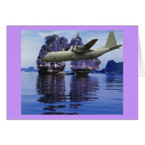 C-130 Somewhere in the South Pacific Greeting Card