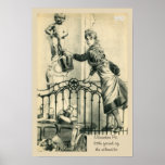 c 1900 Humorous Manneken Pis drawing posters