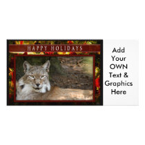 c-2011-siberian-lynx-033 customized photo card
