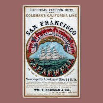 C.A.FARWELL Clipper Ship Historical Repro Poster