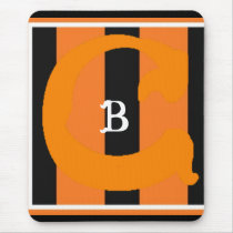 C B Monogrammed Mousepad (vertical)
