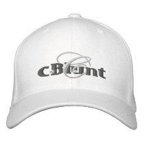 C-Blunt / white Embroidered Baseball Cap