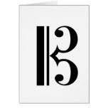 C-Clef Blank Notecard