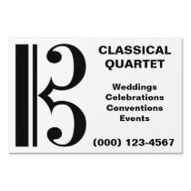 C-Clef Yard Sign