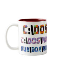 C:\DOS\RUN COFFEE MUGS