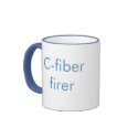 C-Fiber Firer light blue 2-tone mug (right-hand) by lulasail C-Fiber Firer light blue 2-tone mug (right-hand)