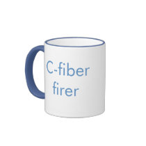 C-Fiber Firer light blue 2-tone mug (right-hand) by lulasail C-Fiber Firer light blue 2-tone mug (right-hand)
