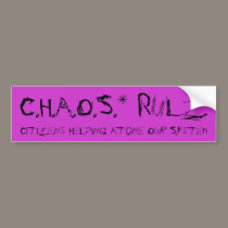 C.H.A.O.S. - Rulz bumper stickers