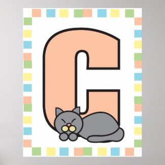 C is for Cat Poster