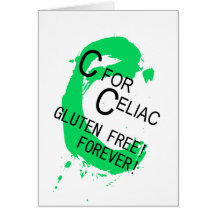 C is for Celiac Gluten Free Forever Cards
