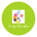 C is for Chameleon stickers