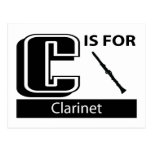 C Is For Clarinet Post Cards