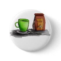 C is for Coffee buttons by allaboutdrums C is for Coffee buttons