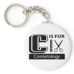 C Is For Cosmetology Keychains
