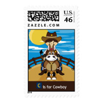 C is for Cowboy Stamp