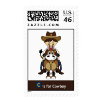 C is for Cowboy Stamp